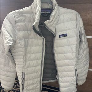 Patagonia Women's Off-White Nano Puff Quilted Jacket Lightweight Puffer XS